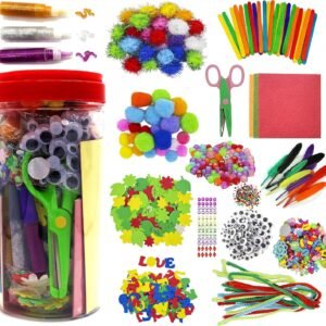 Assorted Arts and Crafts Supplies for Kids Girls Ages 6 7 8