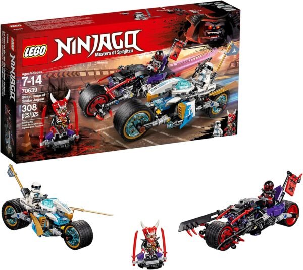LEGO NINJAGO Street Race of Snake Jaguar 70639 Building Kit 308 Pieces