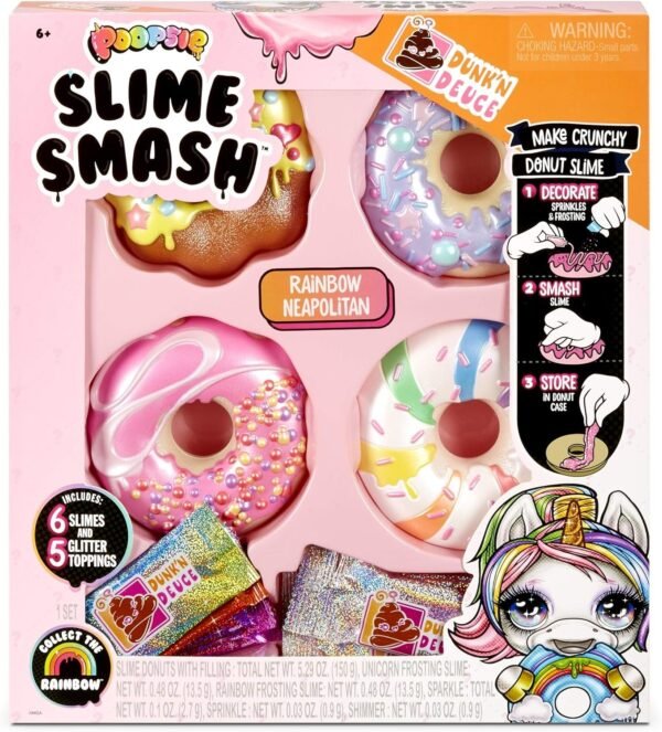 Poopsie Slime Smash Rainbow Neapolitan with Crunchy Donut Slime Kit