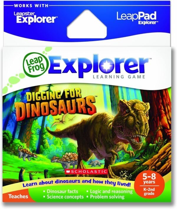 LeapFrog Explorer Learning Game Digging for Dinosaurs works with LeapPad & Leapster