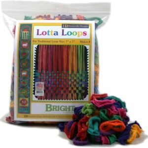 Harrisville Designs Friendly Loom Lotta Loops 7 Traditional Size Bright Cotton Loops