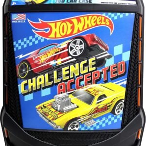 Hot Wheels 100-Car, Rolling Storage Case with Retractable Handle Kit