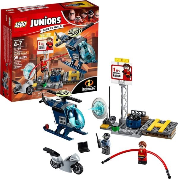 LEGO Juniors/4+ The Incredibles 2 Elastigirls Rooftop Pursuit 10759 Building Kit 95