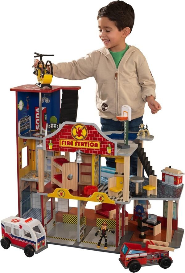KidKraft Deluxe Fire Rescue Set Kit Toy Fun Kids Pack