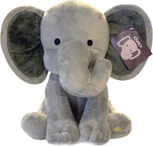 KINREX Stuffed Elephant Animal Plush - Toys for Baby, Boy, Girls -