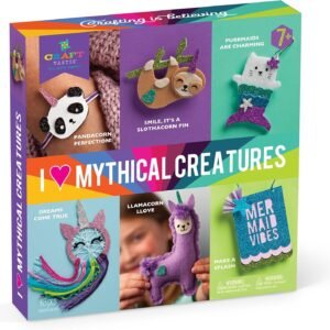 Craft-tastic - I Love Mythical Creatures Kit - Craft Kit Includes 6