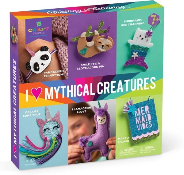 Craft-tastic - I Love Mythical Creatures Kit - Craft Kit Includes 6