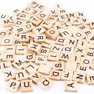 Scrabble Tiles 100 Letter Tiles Kit Toy Fun Kids Pack