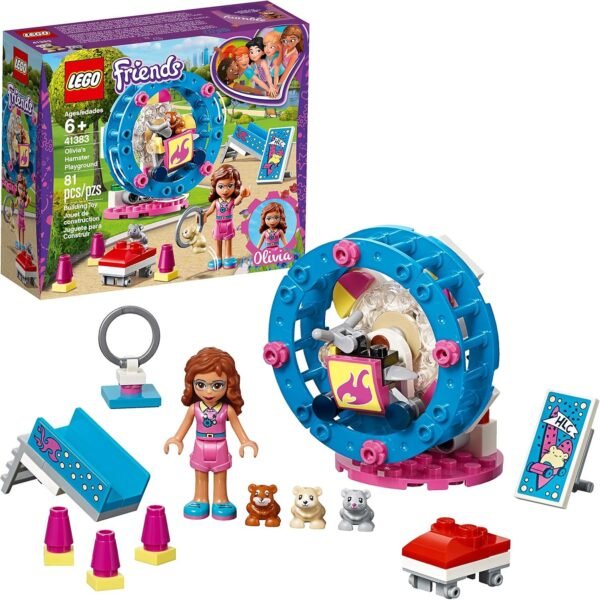 LEGO Friends Olivias Hamster Playground 41383 Building Kit 81 Pieces