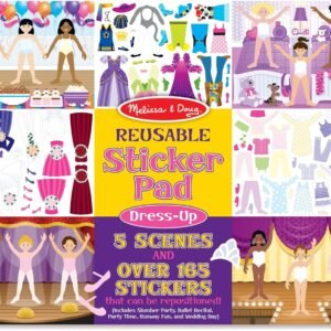 Melissa & Doug Dress-Up Reusable Sticker Pad Kit Toy Fun
