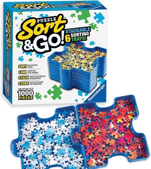 Ravensburger Sort and Go Jigsaw Puzzle Accessory - Sturdy and Easy to