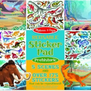Melissa & Doug Prehistoric Reusable Sticker Pad Kit Toy Fun