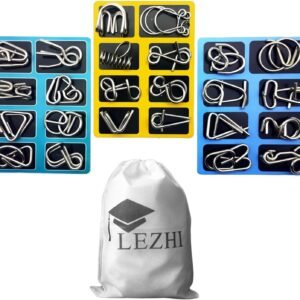 LEZHI IQ Toys, IQ Test Mind Game Toys Brain Teaser Metal Wire