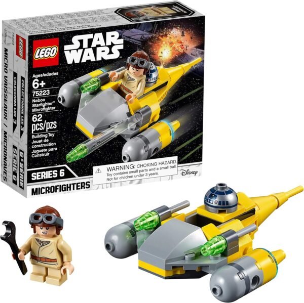 LEGO Star Wars Naboo Starfighter Microfighter 75223 Building Kit 62 Pieces
