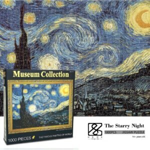 1000 Piece Jigsaw Puzzle, The Starry Night,Author-Van Gogh Kit Toy
