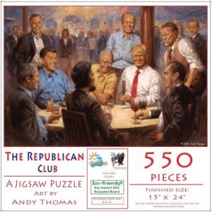 The Republican Club 550 pc Jigsaw Puzzle by SunsOut Kit