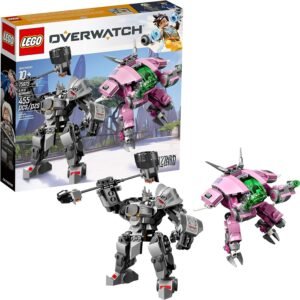 LEGO Overwatch D.Va and Reinhardt 75973 Mech Building Kit with popular Overwatch