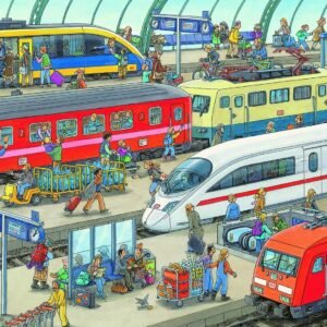 Ravensburger Railway Station 60 Piece Jigsaw Puzzle for Kids Every Piece is