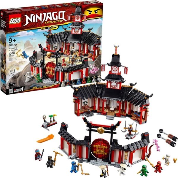 LEGO NINJAGO Legacy Monastery of Spinjitzu 70670 Battle Toy Building Kit includes