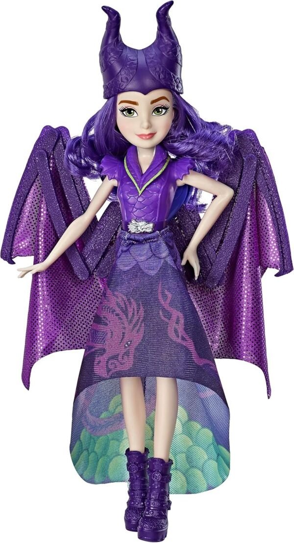 Disney Descendants Dragon Queen Mal, Fashion Doll Transforms to Winged Dragon