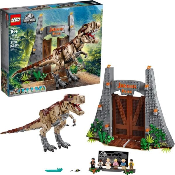 LEGO Jurassic World Jurassic Park T. rex Rampage 75936 Building Kit, New