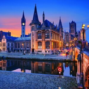 1000 Piece Large Jigsaw Puzzle - Ghent, Belgium - Puzzles for Adults
