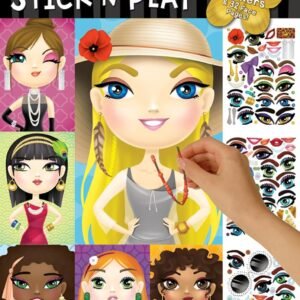 Bendon 42423 Fashion Diva Create-a-Face Sticker Book Kit Toy Fun