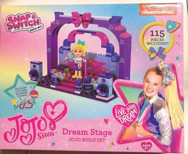 Snap & Switch JoJo Siwa Dream Stage Build Set 115 Pieces JoJo