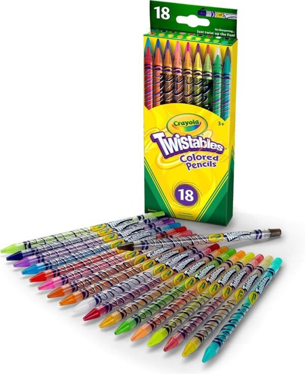 Crayola 18 Ct Twistables Colored Pencils Kit Toy Fun Kids