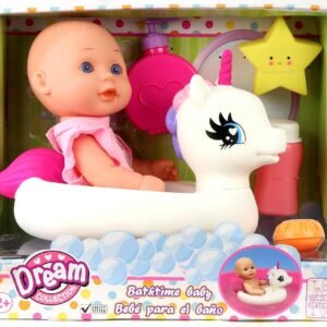 Gi-Go Bath Time 12 Baby Doll with Unicorn Floatie Kit