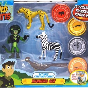 Wild Kratts 4-Pack Action Figure Set - Activate Creature Power - Runners