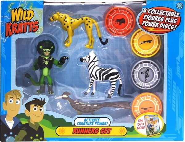 Wild Kratts 4-Pack Action Figure Set - Activate Creature Power - Runners
