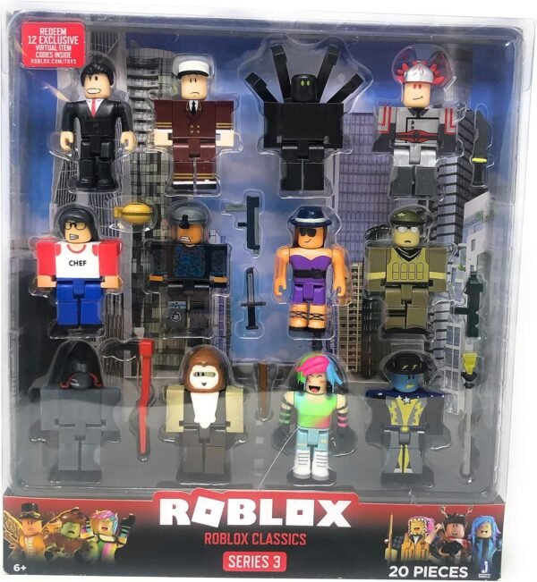 Roblox Series 3 Roblox Classics 20 Piece Set Kit Toy
