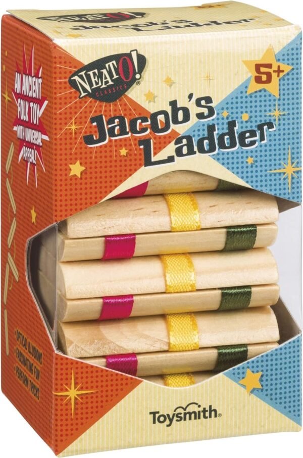 Toysmith Neato Classics Jacobs Ladder Retro Wooden Puzzle Toy, 6195