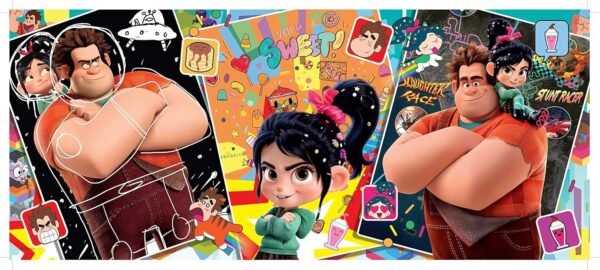 Ravensburger 12633 Disney Wreck It Ralph 200 Piece Panorama Puzzle,Multi-color