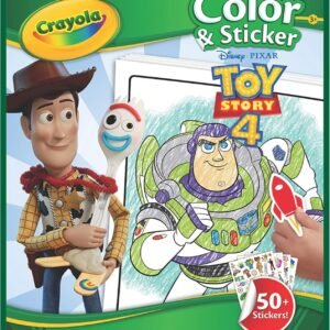 Crayola Toy Story 4 Coloring Pages & Stickers, Kids at Home Activities,