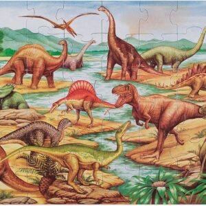 Melissa & Doug 48pc Floor Puzzle - Dinosaur,Multicolor Kit Toy