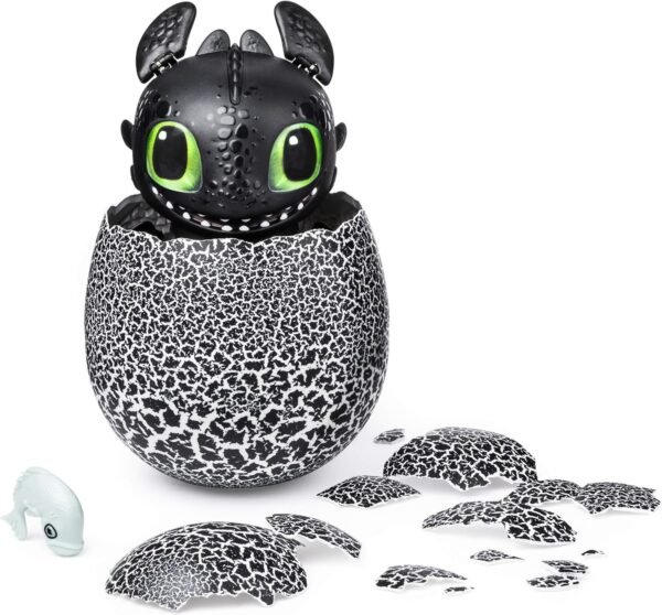 Dreamworks Dragons, Hatching Toothless Interactive Baby Dragon with Sounds, for Kids Aged