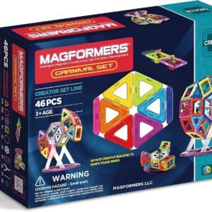 63074 Magformers Creator Carnival Set 46-pieces Deluxe Building Set. Magnetic Building Blocks,