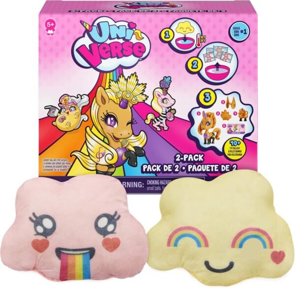 Uni-verse 2 Pack, Collectible Surprise Unicorns with Mystery Accessories Styles May Vary