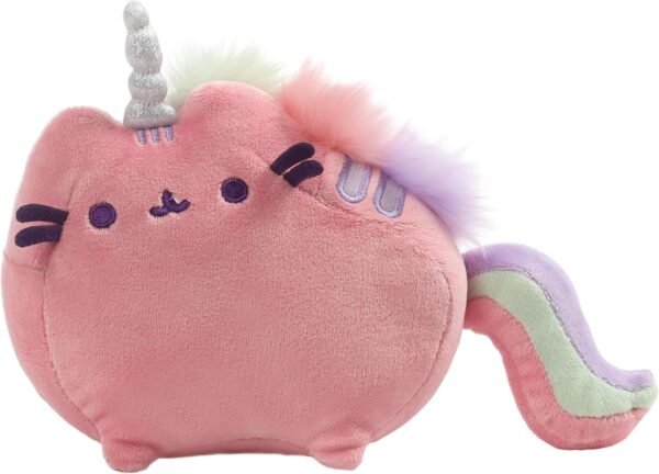 GUND Pusheen Pusheenicorn Unicorn Cat Sound Plush Stuffed Animal, Pink, 7.5