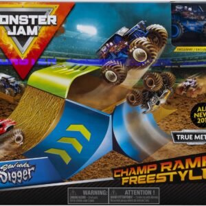 Monster Jam, Official Champ Ramp Freestyle Playset Featuring Exclusive 164 Scale Die-Cast