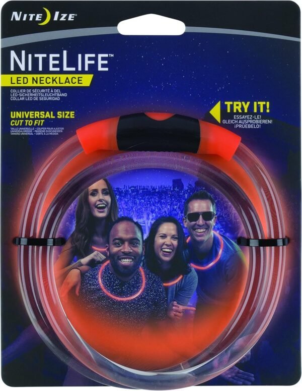 Nite Ize NiteLife LED Necklace, Glows + Flashes, Replaceable Batteries for Endless