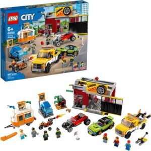 LEGO City Tuning Workshop Toy Car Garage 60258, Cool Building Set for