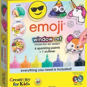Creativity for Kids Emoji Window Art - Make Your Own Window Clings