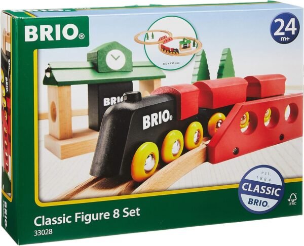 BRIO World 33028 - Classic Figure 8 Set - 22 Piece Wood