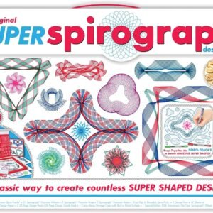 Super Spirograph 75-piece Jumbo Kit 50th Anniversary Edition Toy Fun