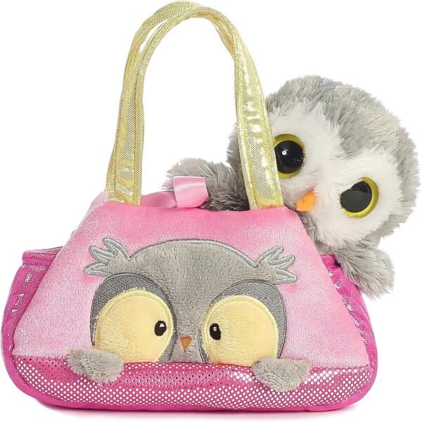 Aurora World Fancy Pals Peek-A-Boo Owl Pet Carrier,7 inches Kit