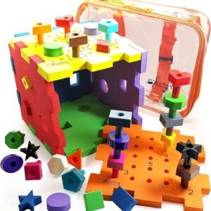 Skoolzy Shapes Puzzles for Toddlers - Educational Color Matching & Shape Sorter