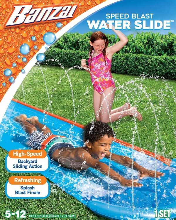 BANZAI Speed Blast Water Slide Kit Toy Fun Kids Pack